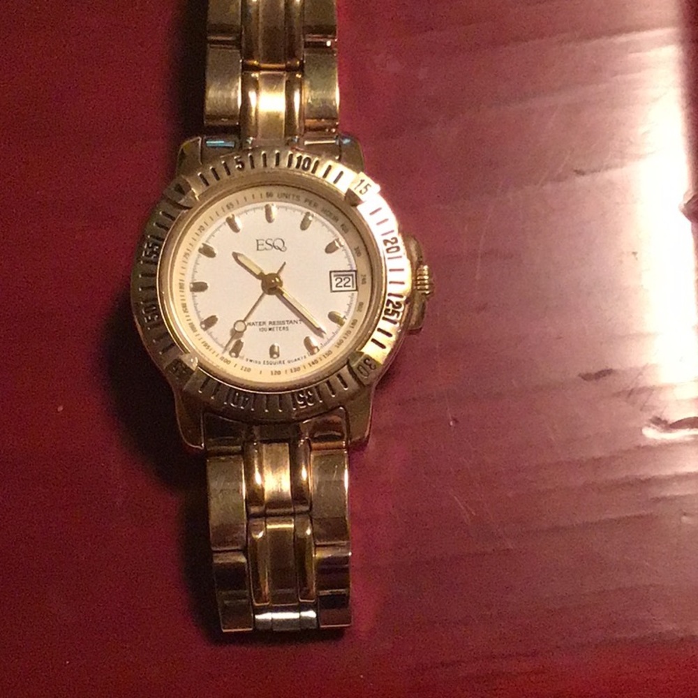 ESQ women’s gold quartz watch